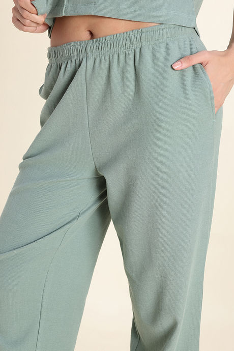 Zivame 2 Mile Fashion Knit Cotton Loungewear Set - Iceberg Green — image 8